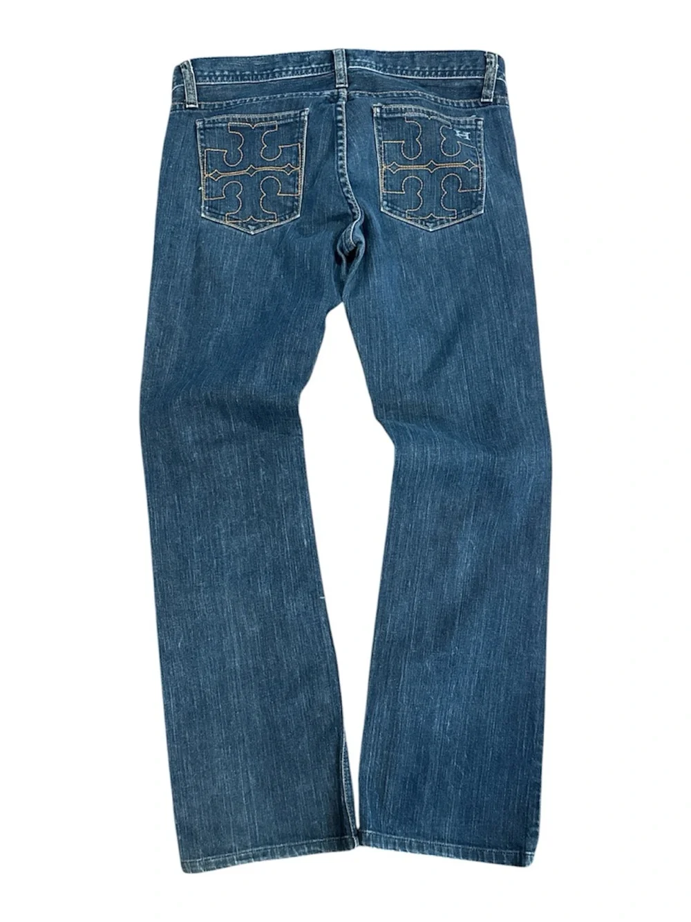Tory Burch by Habitual Jeans Size 28 Medium Wash flare Leg Premium cotton denim